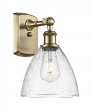  516-1W-AB-GBD-754 - Bristol - 1 Light - 8 inch - Antique Brass - Sconce