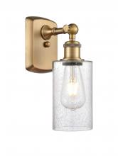  516-1W-BB-G804 - Clymer - 1 Light - 4 inch - Brushed Brass - Sconce