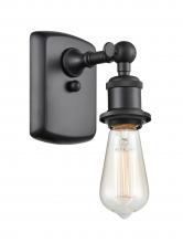  516-1W-BK - Bare Bulb - 1 Light - 5 inch - Matte Black - Sconce