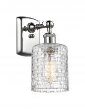  516-1W-PC-G112C-5CL - Cobbleskill - 1 Light - 5 inch - Polished Chrome - Sconce