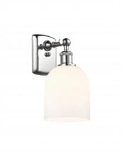  516-1W-PC-G558-6GWH - Bella - 1 Light - 6 inch - Polished Chrome - Sconce