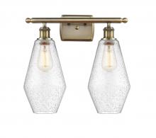  516-2W-AB-G654-7 - Cindyrella - 2 Light - 17 inch - Antique Brass - Bath Vanity Light