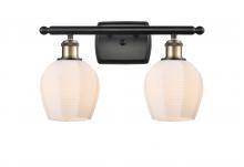  516-2W-BAB-G461-6 - Norfolk - 2 Light - 16 inch - Black Antique Brass - Bath Vanity Light