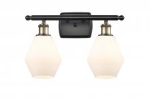  516-2W-BAB-G651-6 - Cindyrella - 2 Light - 16 inch - Black Antique Brass - Bath Vanity Light