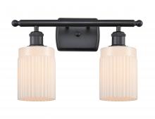  516-2W-BK-G341 - Hadley - 2 Light - 15 inch - Matte Black - Bath Vanity Light