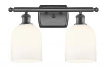  516-2W-OB-G558-6GWH - Bella - 2 Light - 16 inch - Oil Rubbed Bronze - Bath Vanity Light