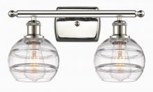  516-2W-PN-G556-6CL - Rochester - 2 Light - 16 inch - Polished Nickel - Bath Vanity Light