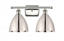  516-2W-PN-MBD-75-PN - Bristol - 2 Light - 18 inch - Polished Nickel - Bath Vanity Light