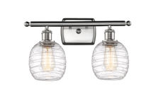  516-2W-SN-G1013 - Belfast - 2 Light - 16 inch - Brushed Satin Nickel - Bath Vanity Light