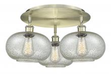  516-3C-AB-G249 - Gorham - 3 Light - 21 inch - Antique Brass - Flush Mount