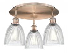  516-3C-AC-G382 - Castile - 3 Light - 18 inch - Antique Copper - Flush Mount