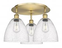  516-3C-BB-GBD-94 - Bristol - 3 Light - 21 inch - Brushed Brass - Flush Mount