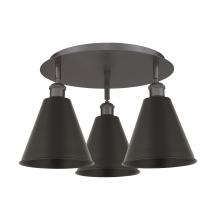  516-3C-OB-MBC-8-OB - Berkshire - 3 Light - 20 inch - Oil Rubbed Bronze - Flush Mount