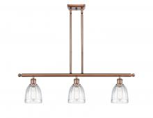  516-3I-AC-G442 - Brookfield - 3 Light - 36 inch - Antique Copper - Cord hung - Island Light