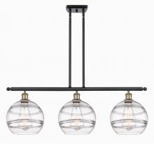  516-3I-BAB-G556-10CL - Rochester - 3 Light - 37 inch - Black Antique Brass - Cord hung - Island Light