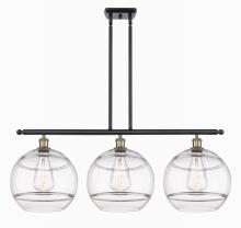  516-3I-BAB-G556-12CL - Rochester - 3 Light - 39 inch - Black Antique Brass - Cord hung - Island Light