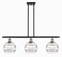  516-3I-BAB-G556-8CL - Rochester - 3 Light - 36 inch - Black Antique Brass - Cord hung - Island Light