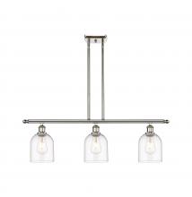  516-3I-PN-G558-6CL - Bella - 3 Light - 36 inch - Polished Nickel - Cord hung - Island Light