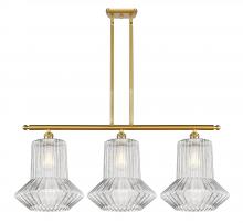  516-3I-SG-G212 - Springwater - 3 Light - 39 inch - Satin Gold - Cord hung - Island Light