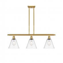  516-3I-SG-GBC-82 - Berkshire - 3 Light - 36 inch - Satin Gold - Cord hung - Island Light