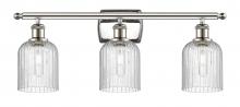  516-3W-PN-G559-5SDY - Bridal Veil - 3 Light - 25 inch - Polished Nickel - Bath Vanity Light