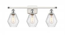  516-3W-WPC-G654-6 - Cindyrella - 3 Light - 26 inch - White Polished Chrome - Bath Vanity Light