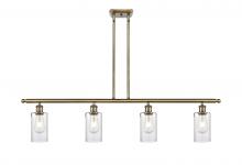  516-4I-AB-G804 - Clymer - 4 Light - 48 inch - Antique Brass - Cord hung - Island Light