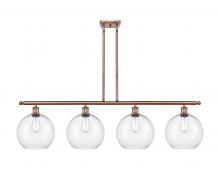  516-4I-AC-G122-10 - Athens - 4 Light - 48 inch - Antique Copper - Stem Hung - Island Light