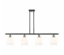  516-4I-BAB-G558-6GWH - Bella - 4 Light - 48 inch - Black Antique Brass - Cord hung - Island Light