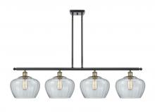  516-4I-BAB-G92-L - Fenton - 4 Light - 49 inch - Black Antique Brass - Cord hung - Island Light