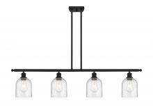  516-4I-BK-G558-6SDY - Bella - 4 Light - 48 inch - Matte Black - Cord hung - Island Light