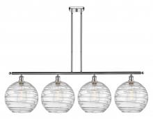  516-4I-PC-G1213-12 - Athens Deco Swirl - 4 Light - 50 inch - Polished Chrome - Cord hung - Island Light