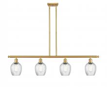  516-4I-SG-G292 - Salina - 4 Light - 48 inch - Satin Gold - Cord hung - Island Light