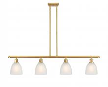  516-4I-SG-G381 - Castile - 4 Light - 48 inch - Satin Gold - Cord hung - Island Light