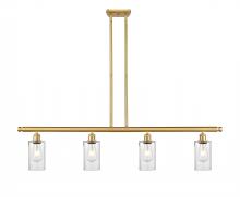  516-4I-SG-G804 - Clymer - 4 Light - 48 inch - Satin Gold - Cord hung - Island Light