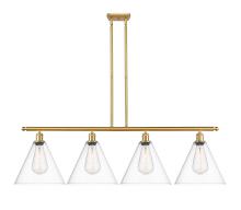  516-4I-SG-GBC-122 - Berkshire - 4 Light - 50 inch - Satin Gold - Cord hung - Island Light