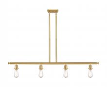  516-4I-SG - Bare Bulb - 4 Light - 48 inch - Satin Gold - Cord hung - Island Light