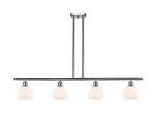  516-4I-SN-G121-6 - Athens - 4 Light - 48 inch - Brushed Satin Nickel - Cord hung - Island Light