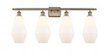  516-4W-AB-G651-7 - Cindyrella - 4 Light - 37 inch - Antique Brass - Bath Vanity Light