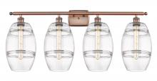  516-4W-AC-G557-8CL - Vaz - 4 Light - 38 inch - Antique Copper - Bath Vanity Light