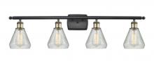  516-4W-BAB-G275 - Conesus - 4 Light - 36 inch - Black Antique Brass - Bath Vanity Light