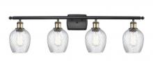  516-4W-BAB-G292 - Salina - 4 Light - 36 inch - Black Antique Brass - Bath Vanity Light