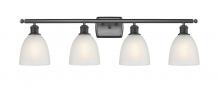  516-4W-BK-G381 - Castile - 4 Light - 36 inch - Matte Black - Bath Vanity Light