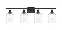  516-4W-BK-G558-6CL - Bella - 4 Light - 36 inch - Matte Black - Bath Vanity Light