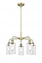  516-5CR-AB-G802 - Clymer - 5 Light - 22 inch - Antique Brass - Chandelier