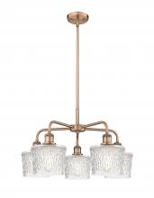  516-5CR-AC-G402 - Niagara - 5 Light - 25 inch - Antique Copper - Chandelier