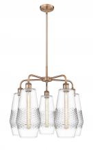  516-5CR-AC-G682-7 - Windham - 5 Light - 25 inch - Antique Copper - Chandelier