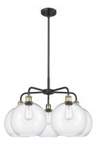  516-5CR-BAB-G122-10 - Athens - 5 Light - 28 inch - Black Antique Brass - Chandelier