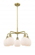  516-5CR-BB-G101 - Belfast - 5 Light - 24 inch - Brushed Brass - Chandelier