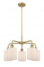  516-5CR-BB-G111 - Cobbleskill - 5 Light - 23 inch - Brushed Brass - Chandelier